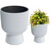 Prosperplast Kvetináč MILLY s vkladom 29,8 cm biely