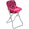 PlayTo Jedálenská stolička pre bábiky Dorotka ružová