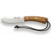 JOKER CO136 NESSMUK bushcraft nôž 11 cm, olivové drevo, kožené puzdro