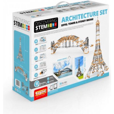 Engino STEM Architektúra Eiffelova veža a Most v Sydney + SVK knižka