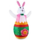 oneConcept Funny Bunny nafukovací veľkonočný zajac 180 cm dúchadlo, LED