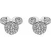 Disney Strieborné náušnice kôstky Minnie Mouse so zirkónmi ES00049SZWL.CS