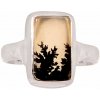 Nefertitis Achát dendritický prsteň striebro Ag 925 R2081 - 51 mm (US 5,5), 3,1 g