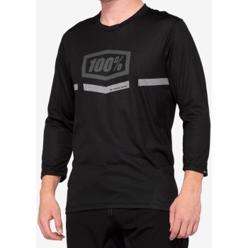 100% AIRMATIC 3/4 Sleeve pánsky black