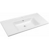 Aqualine ZUNO 100 keramické umývadlo nábytkové 100x45cm, biela 9100