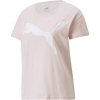 Puma RTG LOGO TEE Dámske tričko ružová biela