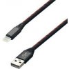 MobilNET KAB-0185-USB-LIGHT Dátový a nabíjací TPU USBLightning, 2A, 2m, černý