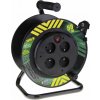 EMOS SK s.r.o. Predlžovací kábel na bubne 50 m / 4 zásuvky / čierny / PVC / 230 V / 1,5 mm2 - P19450P