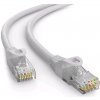 Kabel C-TECH patchcord Cat6e, UTP, šedý, 15m CB-PP6-15