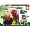 Puzzle Spidey Dino Marvel Progressive Educa progresívne 12-16-20-25 dielov