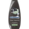 Schauma Men šampón Charcoal & Clay 3 v 1 400 ml