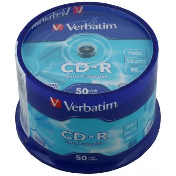 Verbatim CD-R 700MB 52x, 50ks