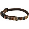 Obojok nylon prúžok hnedý B&F 1,00 x 18-28 cm