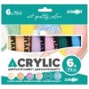 JUNIOR Farby akrylové 75 ml pastel - sada 6 ks