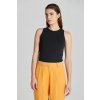 Gant HIGH NECK RIB TANK čierna