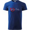 Nemecký ovčiak ekg - Klasické pánske tričko vyššej gramáže - XL ( Kráľovská modrá )