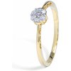 Blink-Blink Žiarivý diamantový prsteň zo žltého zlata 0.15 ct 1438ZDG
