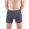 GINA Pánske boxerky Eco Bamboo s dlhšou nohavičkou | 74163P - tm. šedá olivová, 54/56