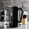 BIALETTI Bianco Milk Frother MKF02 0,3 l čierny - elektrický nerezový šľahač na mlieko