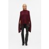 KARL LAGERFELD POLO KNIT CAPE WINDSOR BURGUNDY