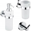 NIMCO NIMCO UN set-31W-26 - Dávkovač mydla, stojan na kefky a nástenný háčik UNIX NM0075 + záruka 3 roky zadarmo