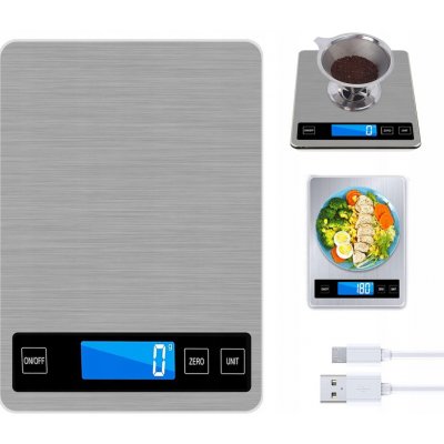Bedee kitchen Scale strieborná/sivá 15 kg