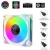 1stCOOL AURA EVO Mirror ARGB PWM 12cm biely F12-AURA-EVO-W1