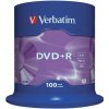 VERBATIM DVD+R(100-Pack)Spindl/MattSlvr/16x/4.7GB