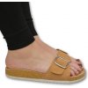 Dámske camel šľapky FORA