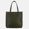 Wojewodzic Veľká dámska kožená kabelka nákupná taška zelená 31731/EA11