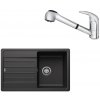 Blanco SET582 Gránitový drez Legra 45 S + batéria Rosan King J385001 chróm