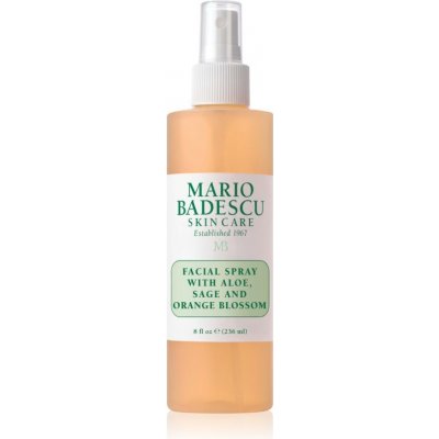 Mario Badescu Facial Spray with Aloe, Sage and Orange Blossom energizujúca hydratačná pleťová hmla 236 ml