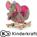 Kinderkraft Húpací sloník so zvukom ružový