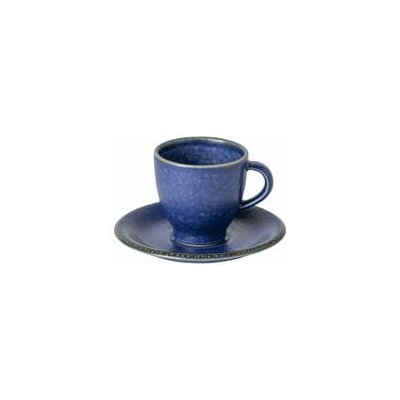 Šálka ??na kávu s tanierikom 0,08L POSITANO, modrá (tyrkysová) (DOPREDAJ)|Casafina