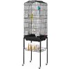 SucceBuy Klietka pre vtáky 45,7x35,5x151 cm Trvanlivá so stojanom na kolieskach