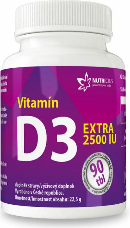 Nutricius Vitamín D3 EXTRA 2500IU 90 tabliet od 3,9 € - Heureka.sk