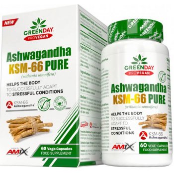 Amix Nutrition ProVegan Ashwagandha KMS-66 Pure 60 kapsúl