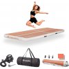 Airtrack inSPORTline Airstunt 300x100x10 cm mocha mousse s elektrickou pumpou