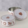 Boltze Home Plechová dóza s perníčkom Ginger - set 2ks