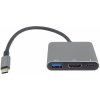 PremiumCord Adaptér USB-C na HDMI + USB3.0 + PD, rozlišení 4K a FULL HD 1080p