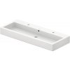Dvojité umývadlo na dosku / na skrinku DURAVIT Vero sanitárna keramika biela 120 cm 454120026