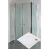 ARTTEC Nástenný sprchový kút SALOON B 17 hroznové sklo 80 x 80 x 198 cm s vaničkou z mramoru LINEA PAN04667