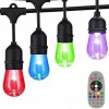 Farebná LED svetelná reťaz RGBW - 15x žiarovka + 14m kábel, + IP65 krytie + diaľkové ovládanie