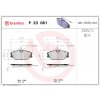 Sada brzdových platničiek, vždy 4 kusy v sade BREMBO P 23 061 (P23061)