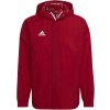Pánska futbalová bunda adidas, ENT22 AW JKT Červená,Biela S