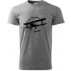Still Plays With Planes - Klasické pánske tričko vyššej gramáže - M ( Tmavosivý melír )