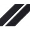 Suchý zips háčik + plyš šírka 25 mm čierna 1m