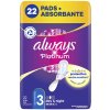 Always Hygienické vložky Ultra Platinum Night 22 ks