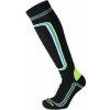 Dámske ponožky Mico Calza Ski Superthermo Nero Giallo Fluo Velikost: 35-36
