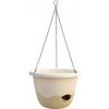 Plastia květináč Mareta - slonová kost světlá/tmavá 25 cm